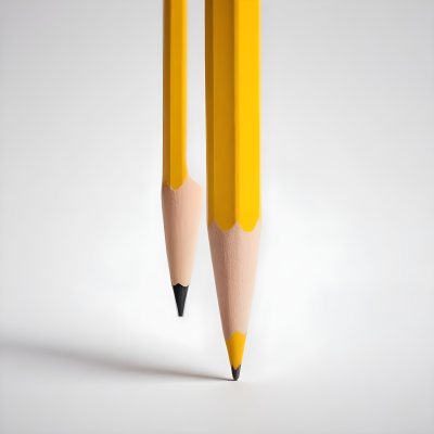 Yellow Pencil On A White Background 21 74d3
