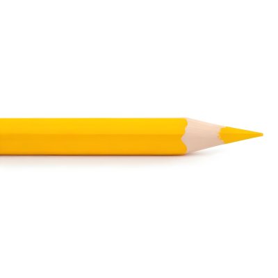 Yellow Pencil On A White Background 34 5184