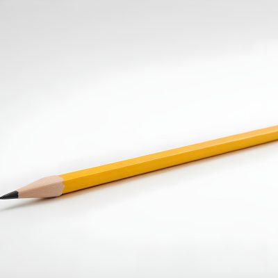 Yellow Pencil On A White Background 7 A085