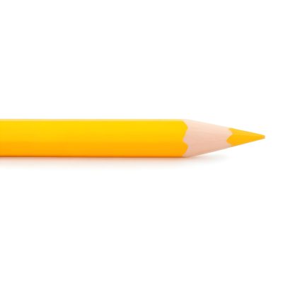 Yellow Pencil On A White Background 8 0039