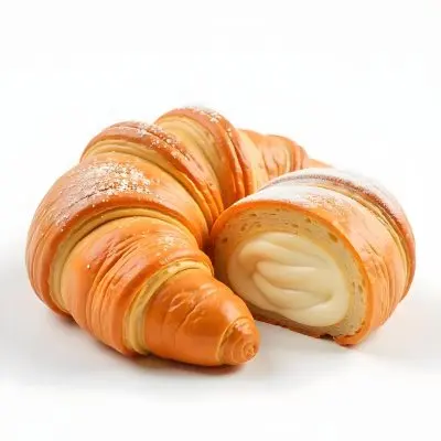 A Croissant And A Half Croissant Filled
