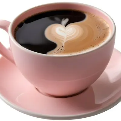 A Pink Ceramic Cup Filled With A Creamy Frothy Latte Or Cappuccino Featuring An Intricate Latte Art Design On The Surface Of The Drink Placed On A Wooden Table In A Sunlit Kitchen With Morning Ligh 3 Eb72