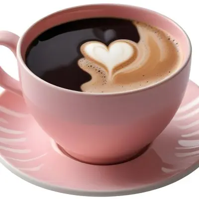 A Pink Ceramic Cup Filled With A Creamy Frothy Latte Or Cappuccino Featuring An Intricate Latte Art Design On The Surface Of The Drink Placed On A Wooden Table In A Sunlit Kitchen With Morning Ligh 7 C0fd
