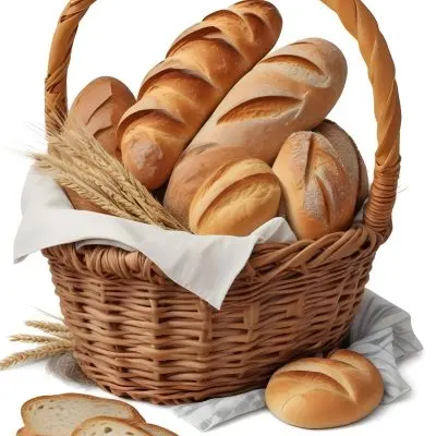 A Wicker Basket Filled
