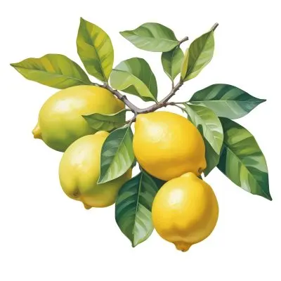 Lemons With Green Leaves A Whole Lemon And A Half Lemon On A White Background 50 D606