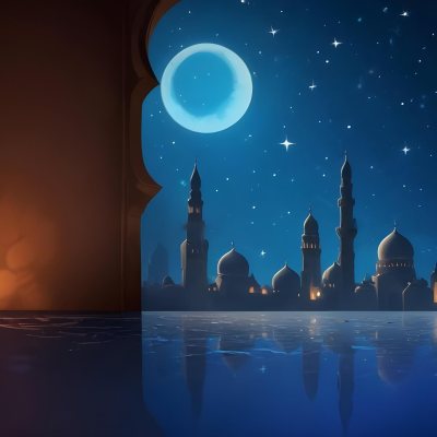 Digital Painting A Lantern With Intricate Patterns Casting A Warm Glow On Wet Cobblestones With An Arched Building And Streetlights Blurred In The Background Creating A Mystical Atmosphere Bold And Slim Lines Brus 14 74c6