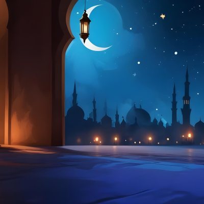 Digital Painting A Lantern With Intricate Patterns Casting A Warm Glow On Wet Cobblestones With An Arched Building And Streetlights Blurred In The Background Creating A Mystical Atmosphere Bold And Slim Lines Brus 5 6dd8