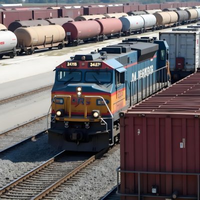 Rows Of Cargo Containers And Tanker Trucks In An Industrial Storage Yard 5 27ba