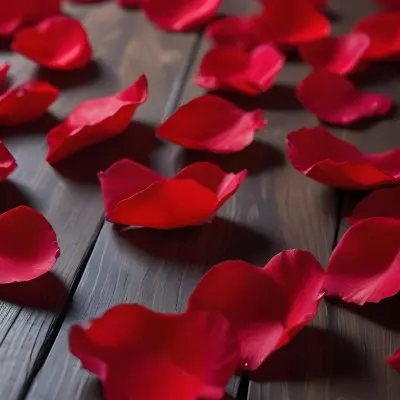 35mm Film Photography Red Rose Petals Scattered On A Wooden Surface The Petals Vary In Orientation And Overlap Slightly Creating A Vibrant Contrast Against The Dark Wood White Rose Petals Scattered On A Metal Surface 4 D0cb