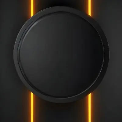 3d Model A Black Circle With A Black Outline In The Center Of A Black Background With Two Vertical Black Lines Figure Octane Render Volumetric Highly Detailed Videogame Aesthetic 27 F94a