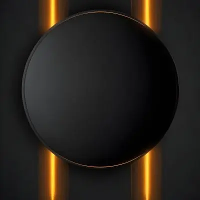 3d Model A Black Circle With A Black Outline In The Center Of A Black Background With Two Vertical Black Lines Figure Octane Render Volumetric Highly Detailed Videogame Aesthetic 39 8300