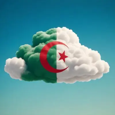 3d Model A Cloud With The Colors Of The Flag Of Algeria Green And White With A Red Crescent And Star In A Blue Sky Figure Octane Render Volumetric Highly Detailed Videogame Aesthetic 6 68bc