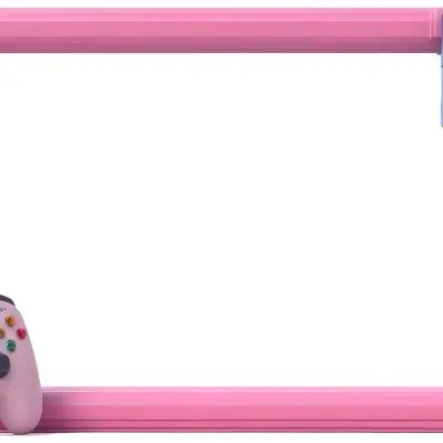 3d Model Pink Frame With A White Background Figure Octane Render Volumetric Highly Detailed Videogame Aesthetic 22 674c
