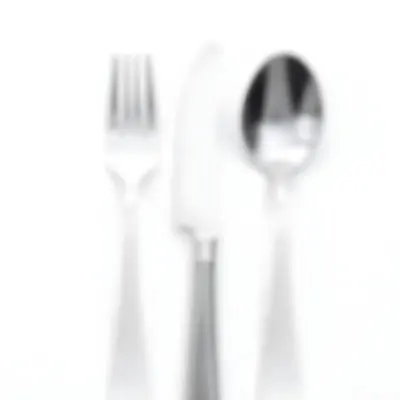 A Fork A Knife And A Spoon Made Of Stainless Steel On A White Background 12 6762