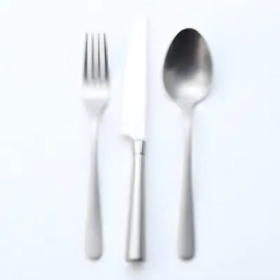 A Fork A Knife And A Spoon Made Of Stainless Steel On A White Background 8 56ae
