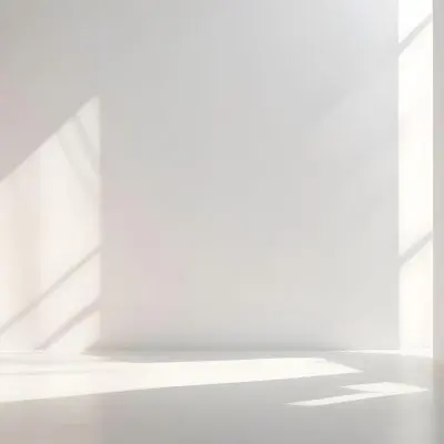A Minimalist White Background With Soft Blurred Shadows Creating A Serene And Calming Atmosphere 4 F107