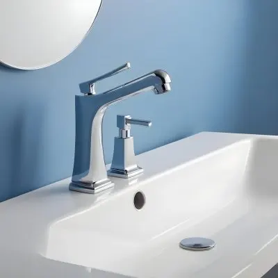 A Shiny Chrome Faucet