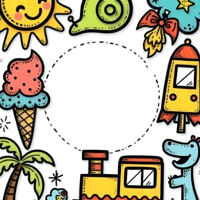 A Snail With A Blue Shell A Blue Hippo And A Rocket On A Wooden Fence With Flowers Trees And A Sun In The Background 79 E3ae