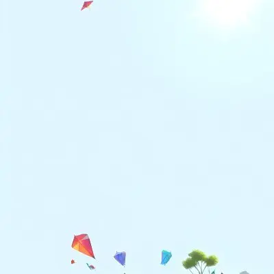 Digital Painting A Light Blue Sky