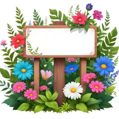 Digital Painting A Wooden Signpost