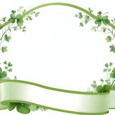 Digital Painting Green Floral Frame