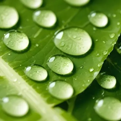 Green Leaves With Water Droplets 11 3ea3
