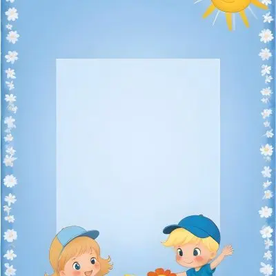 Minimal Soft Studio Light Photography Two Cartoon Children A