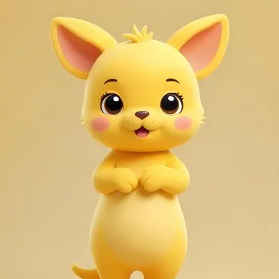Pikaso Reimagine Adorable Cartoon Style A Plain Yellow Background W 89 6376