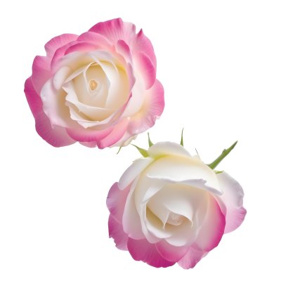 Two White Rose Petals With A Gradient From White To White Isolated On A Clean White Background Soft Lighting Macro Photography 3 F9b7