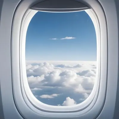 View Of Clouds And Sky Through An Airplane Window 2 8ed3