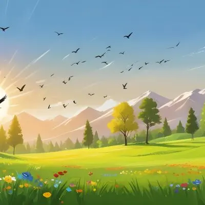 A Vibrant Green Field