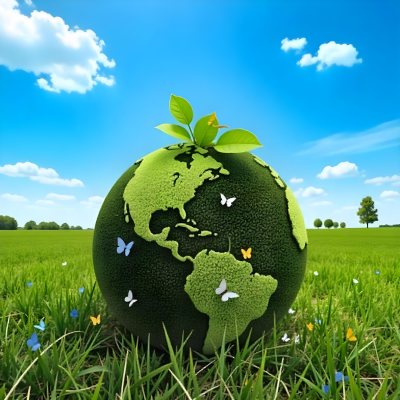 Green Earth Globe