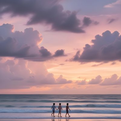 Minimal Soft Studio Light Photography A Serene Beach Scene