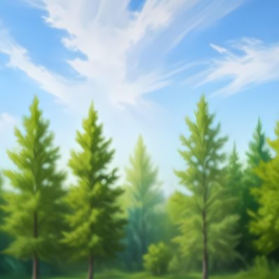 Blurred Image Of Green Trees With A Blue Sky In The Background Natural Light Natural Colors Out Of Focus Nature Photography 9 7593