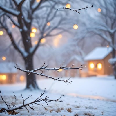 Blurred Winter Landscape
