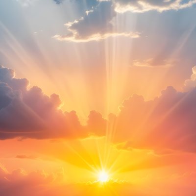 Bright Sun Rays Bursting Through Dramatic Clouds At Sunset With An Orange And Pink Sky Surrounded By Dark Storm Clouds And A Calm Ocean 17 C480