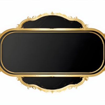 3d Model A Black And Gold Ornate Frame With Ornate Corners A Classic Design And A Black Background Figure Octane Render Volumetric Highly Detailed Videogame Aesthetic 14 A5db