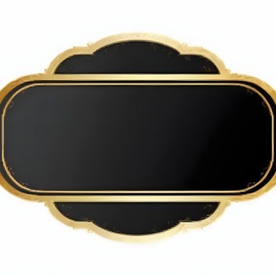 3d Model A Black And Gold Ornate Frame With Ornate Corners A Classic Design And A Black Background Figure Octane Render Volumetric Highly Detailed Videogame Aesthetic 26 0f38