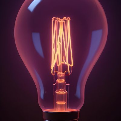 3d Model A Black Light Bulb With A Visible Filament Casting A Warm Glow In A Dark Room Figure Octane Render Volumetric Highly Detailed Videogame Aesthetic 2 0fce