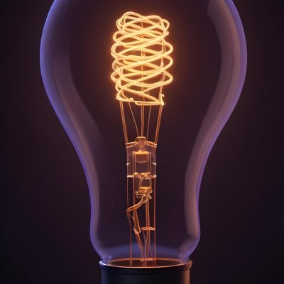 3d Model A Black Light Bulb With A Visible Filament Casting A Warm Glow In A Dark Room Figure Octane Render Volumetric Highly Detailed Videogame Aesthetic 22 C6fd