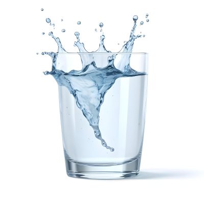 3d Model A Glass Filled With Water A Splash Of Water Is Visible The Background Is Plain White The Glass Is Made Of Clear Glass Figure Octane Render Volumetric Highly Detailed Videogame Aesthetic 38 Cca1