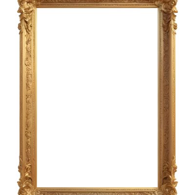 3d Model A Golden Ornate Frame With Ornate Details Isolated On A White Background Figure Octane Render Volumetric Highly Detailed Videogame Aesthetic 29 0250