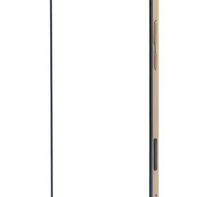 3d Model A Smartphone With A Blank White Screen The Phone Has A Gold Frame Isolated On A White Background Figure Octane Render Volumetric Highly Detailed Videogame Aesthetic 3 1a76