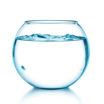 3d Model Fishbowl With Clear Water Transparent Glass Round Shape Smooth Surface Water Level Near The Top Clean And Simple Design White Background Figure Octane Render Volumetric Highly Detailed Videogame Aest 13 0bc8