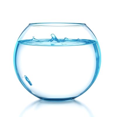 3d Model Fishbowl With Clear Water Transparent Glass Round Shape Smooth Surface Water Level Near The Top Clean And Simple Design White Background Figure Octane Render Volumetric Highly Detailed Videogame Aest 34 B610