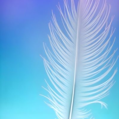 A Blue Feather With A Gradient Of Blue And Purple In The Background Soft Lighting Minimalist Composition Ethereal Atmosphere Dreamy Feel 19 6154