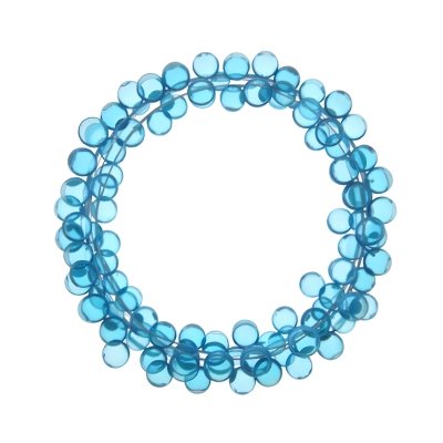 A Circular Arrangement Of Blue Gemstones Or Beads Against A White Background 12 597d