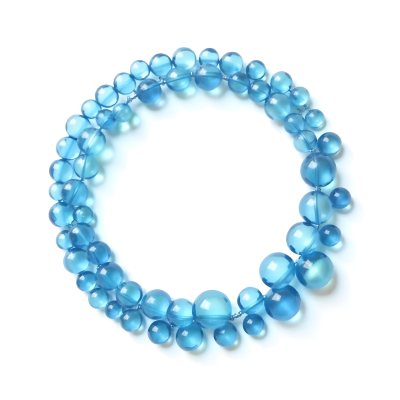 A Circular Arrangement Of Blue Gemstones Or Beads Against A White Background 6 5ab6