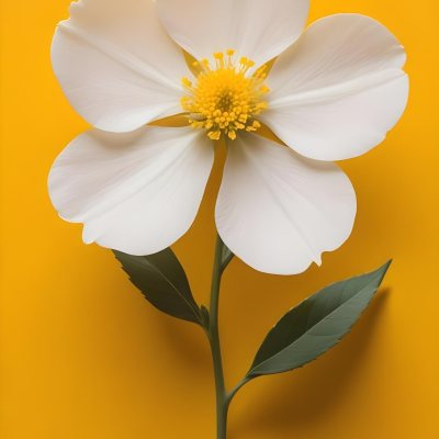 A Close Up Of A White Flower