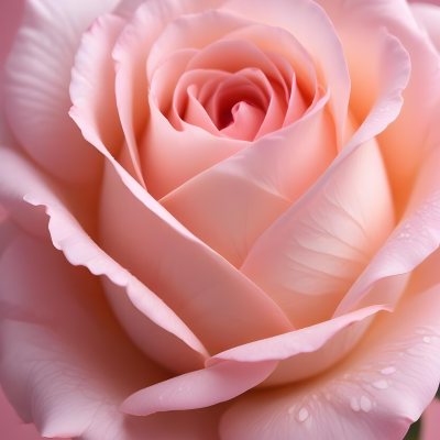 A Closeup Of A Delicate Pink Rose With Soft Velvet 30 Dd99